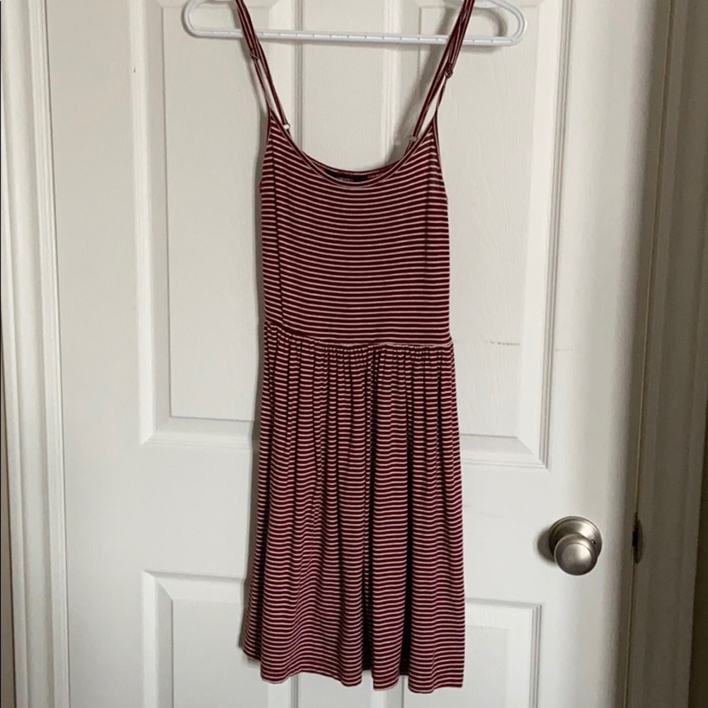 Red&White Striped Dress